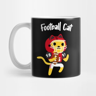 American Football Cat Cute Kids Children Sports Mug